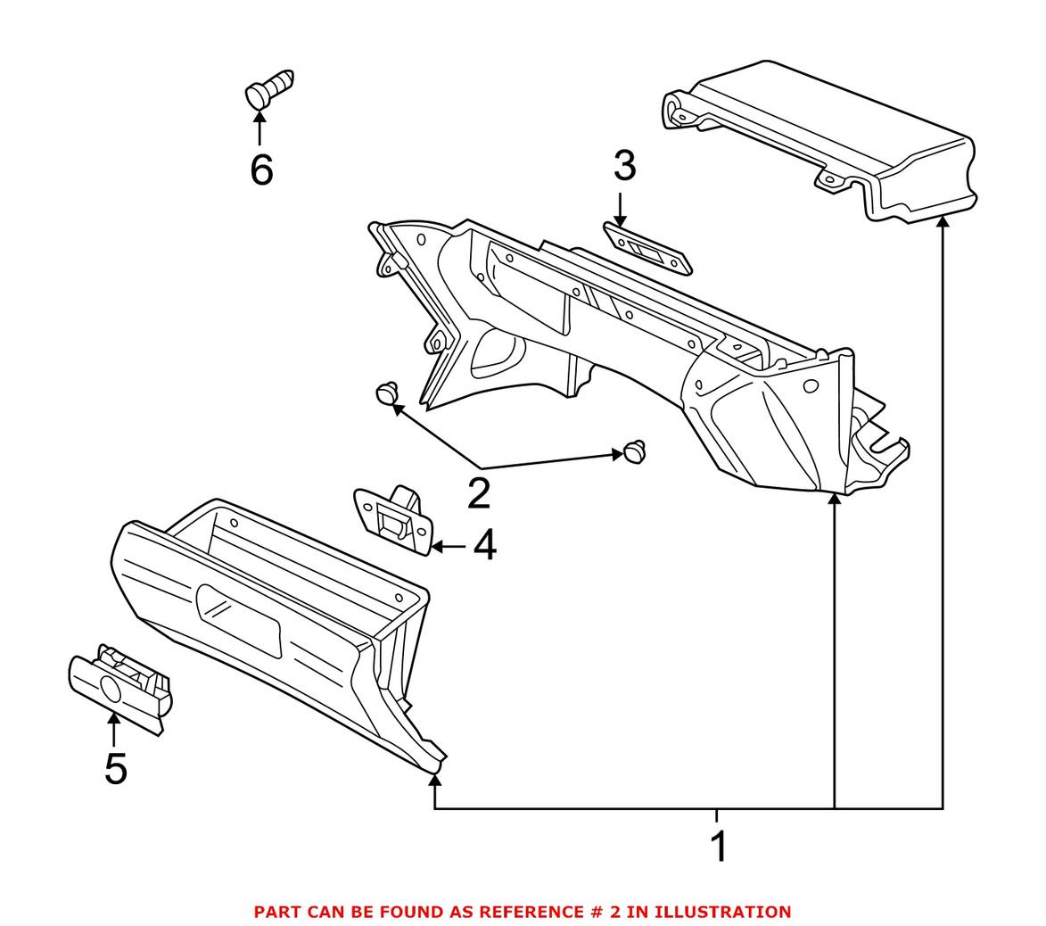 BMW Glove Box Latch Buffer 51178153364